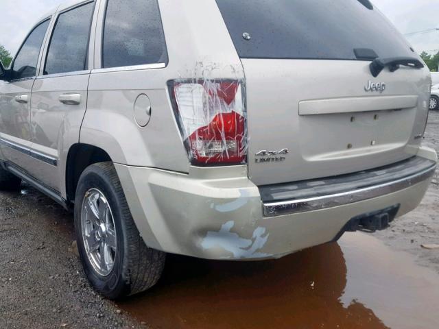 1J8HR58287C580031 - 2007 JEEP GRAND CHER GRAY photo 9