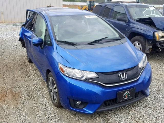 3HGGK5H83FM753447 - 2015 HONDA FIT EX BLUE photo 1