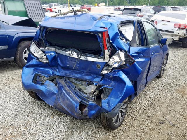 3HGGK5H83FM753447 - 2015 HONDA FIT EX BLUE photo 4