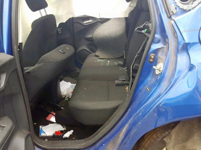 3HGGK5H83FM753447 - 2015 HONDA FIT EX BLUE photo 6