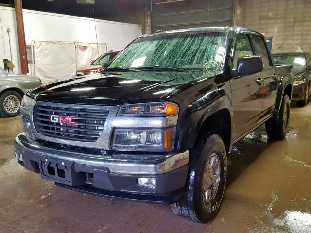 1GTDT43E688214091 - 2008 GMC CANYON SLE BLACK photo 2