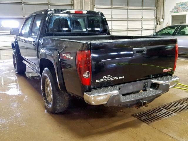 1GTDT43E688214091 - 2008 GMC CANYON SLE BLACK photo 3