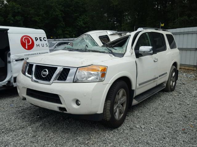 5N1BA0NF8AN617388 - 2010 NISSAN ARMADA PLA WHITE photo 2