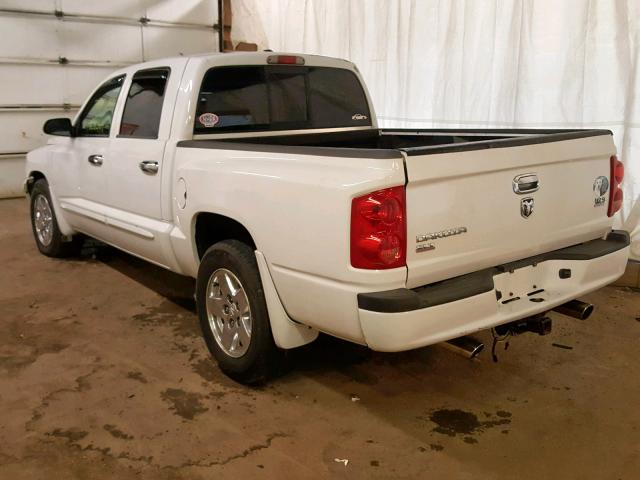 1D7HW48N56S679226 - 2006 DODGE DAKOTA QUA WHITE photo 3