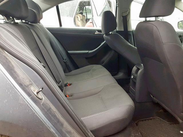 3VW2K7AJ9EM357018 - 2014 VOLKSWAGEN JETTA BASE GRAY photo 6