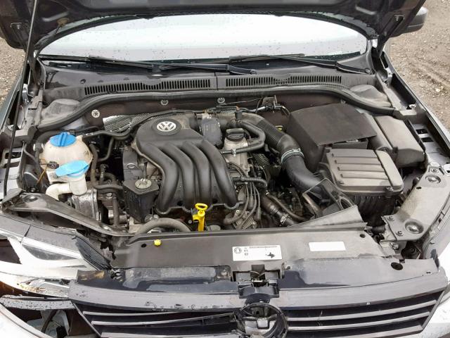 3VW2K7AJ9EM357018 - 2014 VOLKSWAGEN JETTA BASE GRAY photo 7