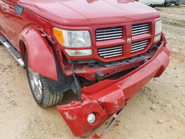 1D4PT4GX6BW606941 - 2011 DODGE NITRO HEAT RED photo 9