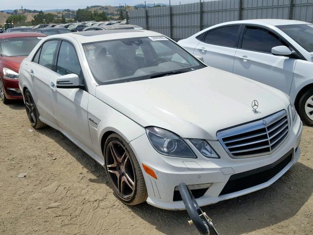 WDDHF7HB4AA116125 - 2010 MERCEDES-BENZ E 63 AMG WHITE photo 1