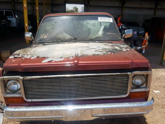 TCL447Z518665 - 1977 GMC PICKUP BURGUNDY photo 9