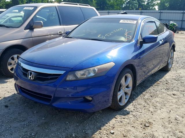 1HGCS2B81BA008399 - 2011 HONDA ACCORD EXL BLUE photo 2