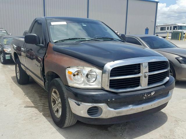 1D7HA16P97J573838 - 2007 DODGE RAM 1500 S BLACK photo 1