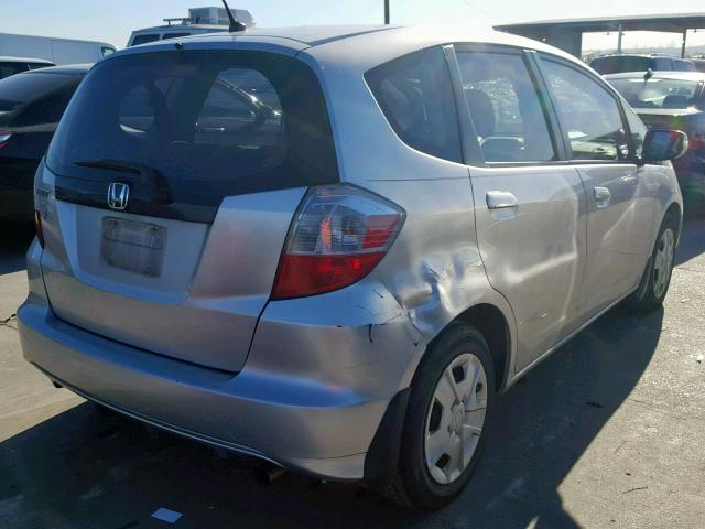 JHMGE8H30CS001170 - 2012 HONDA FIT SILVER photo 4