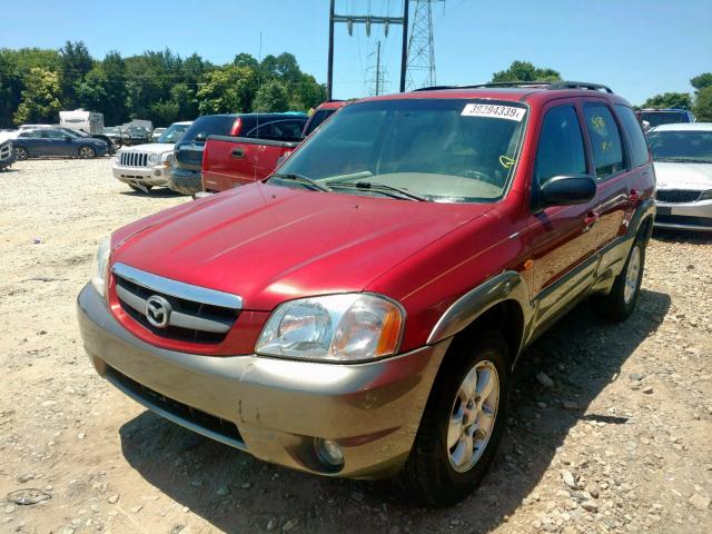 4F2YU08131KM38327 - 2001 MAZDA TRIBUTE LX RED photo 2