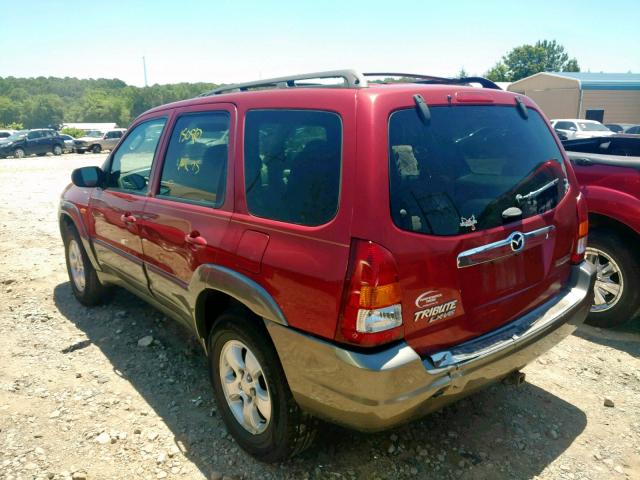 4F2YU08131KM38327 - 2001 MAZDA TRIBUTE LX RED photo 3