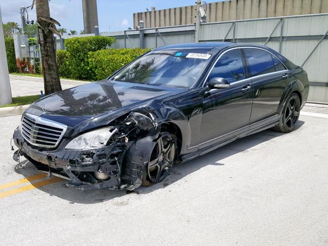 WDDNG71X48A212787 - 2008 MERCEDES-BENZ S 550 BLACK photo 2