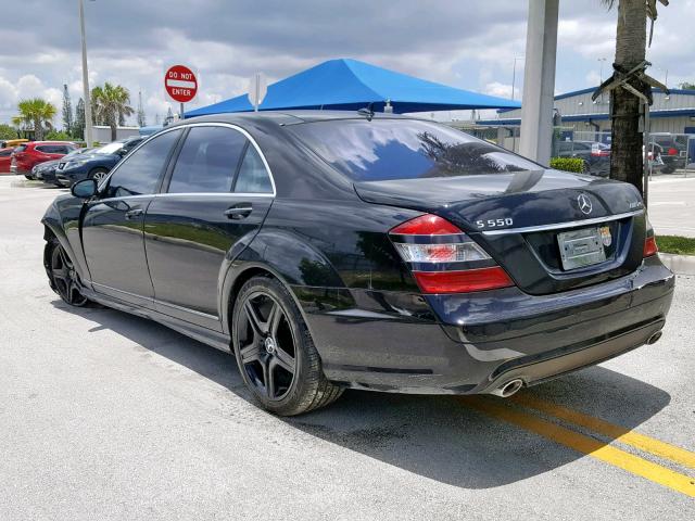 WDDNG71X48A212787 - 2008 MERCEDES-BENZ S 550 BLACK photo 3