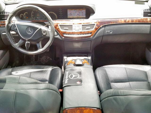 WDDNG71X48A212787 - 2008 MERCEDES-BENZ S 550 BLACK photo 9