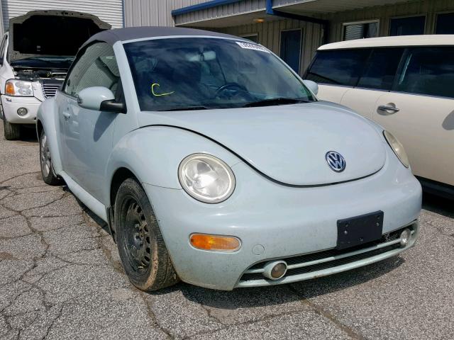 3VWCM31Y65M367154 - 2005 VOLKSWAGEN NEW BEETLE BLUE photo 1