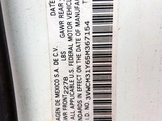 3VWCM31Y65M367154 - 2005 VOLKSWAGEN NEW BEETLE BLUE photo 10