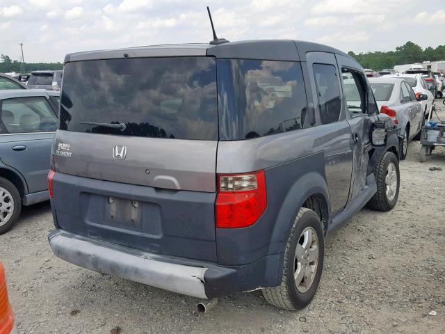 5J6YH28615L001013 - 2005 HONDA ELEMENT EX GRAY photo 4