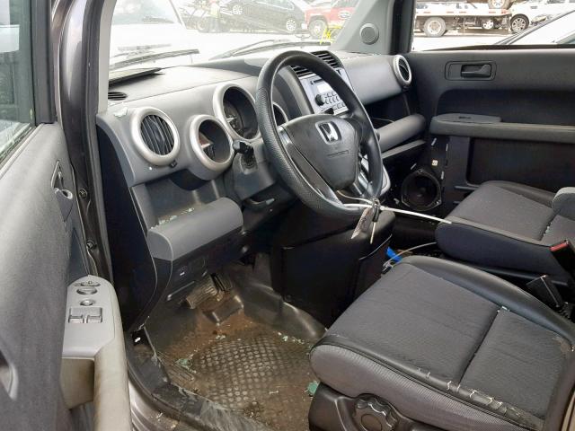 5J6YH28615L001013 - 2005 HONDA ELEMENT EX GRAY photo 9