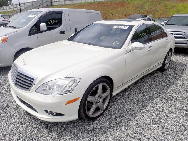 WDDNG71X09A271918 - 2009 MERCEDES-BENZ S 550 WHITE photo 2