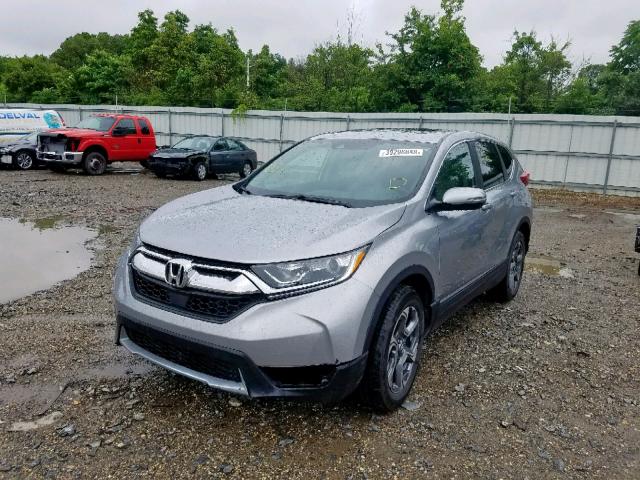 5J6RW2H85HL015495 - 2017 HONDA CR-V EXL SILVER photo 2