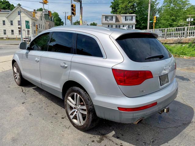 WA1BV74L37D058611 - 2007 AUDI Q7 4.2 QUA SILVER photo 3