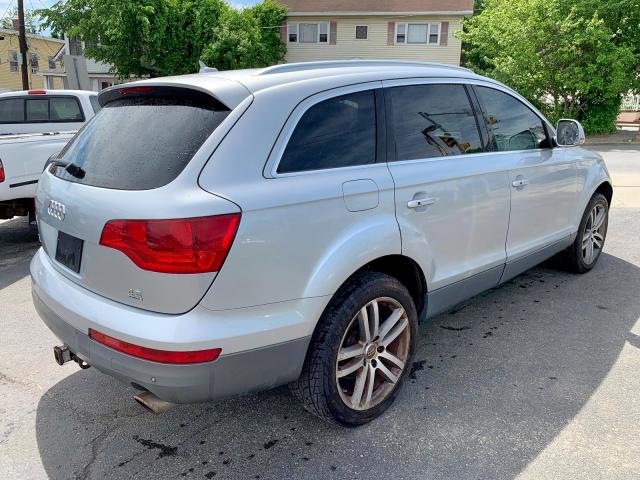 WA1BV74L37D058611 - 2007 AUDI Q7 4.2 QUA SILVER photo 4