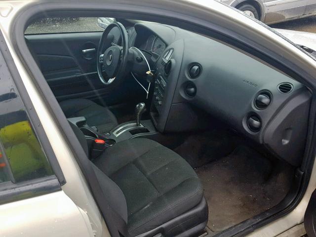 2G2WP552181181692 - 2008 PONTIAC GRAND PRIX GOLD photo 5