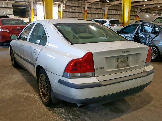 YV1RS59V142349699 - 2004 VOLVO S60 2.5T WHITE photo 3