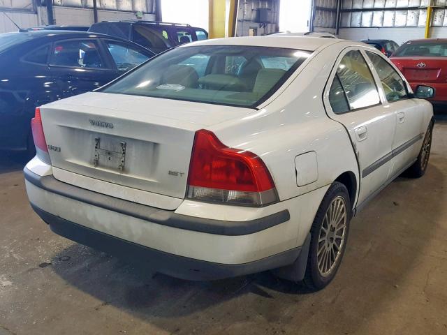 YV1RS59V142349699 - 2004 VOLVO S60 2.5T WHITE photo 4