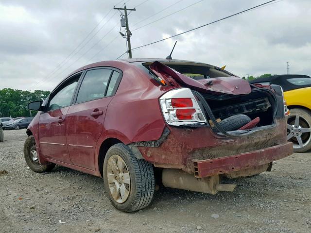 3N1AB61E48L705736 - 2008 NISSAN SENTRA 2.0 MAROON photo 3