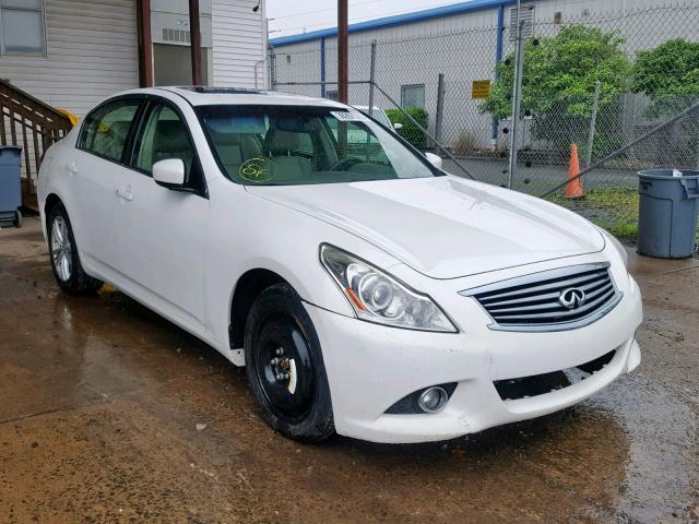 JN1CV6AR1BM406673 - 2011 INFINITI G37 WHITE photo 1