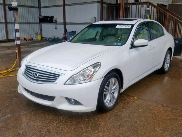 JN1CV6AR1BM406673 - 2011 INFINITI G37 WHITE photo 2