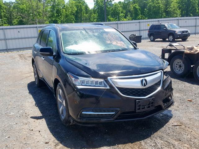 5FRYD4H2XEB021935 - 2014 ACURA MDX BLACK photo 1