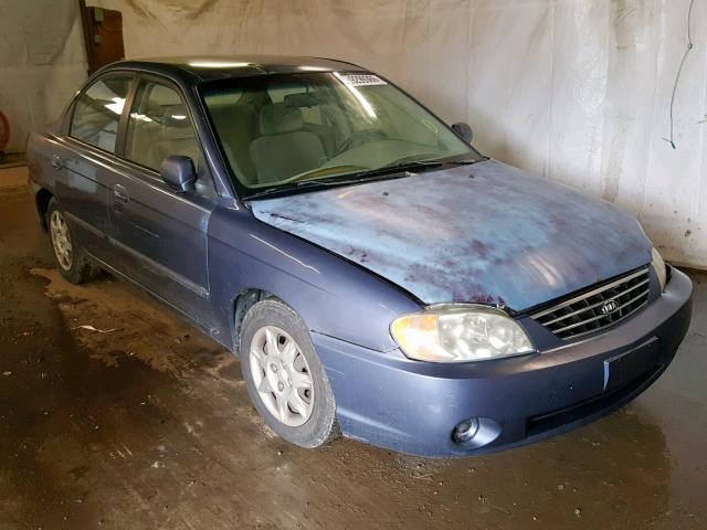 KNAFB121935231144 - 2003 KIA SPECTRA BA BLUE photo 1