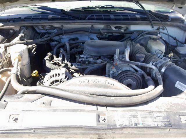 1GNDT13X53K147809 - 2003 CHEVROLET BLAZER WHITE photo 7