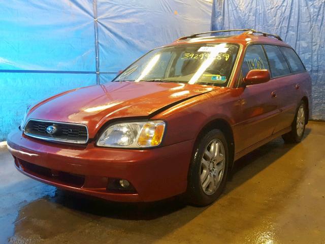 4S3BH635536306429 - 2003 SUBARU LEGACY L RED photo 2