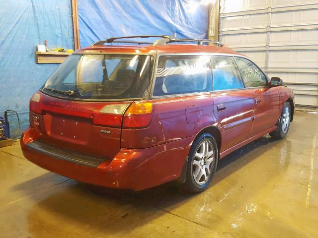 4S3BH635536306429 - 2003 SUBARU LEGACY L RED photo 4