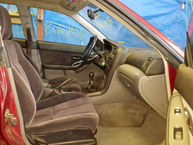 4S3BH635536306429 - 2003 SUBARU LEGACY L RED photo 5