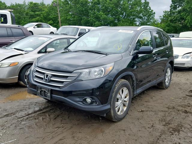 2HKRM4H70EH608423 - 2014 HONDA CR-V EXL BLACK photo 2