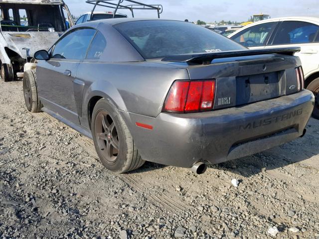 1FAFP42R13F417370 - 2003 FORD MUSTANG MA GRAY photo 3