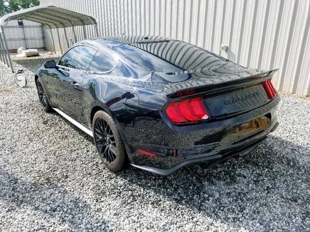 1FA6P8CF3J5107333 - 2018 FORD MUSTANG GT BLACK photo 3