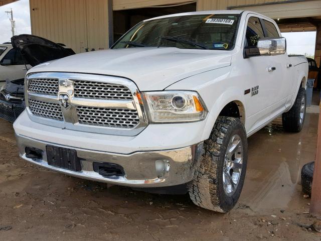 1C6RR7VM0FS666846 - 2015 RAM 1500 LARAM WHITE photo 2