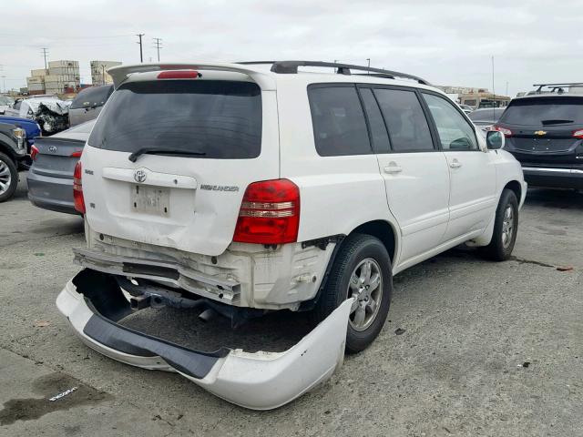 JTEGF21A030090461 - 2003 TOYOTA HIGHLANDER WHITE photo 4