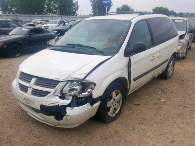 1D4GP45R75B215222 - 2005 DODGE CARAVAN SX WHITE photo 2