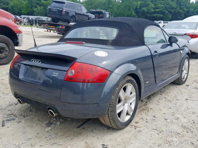 TRUUF28N841019655 - 2004 AUDI TT 3.2 GRAY photo 4