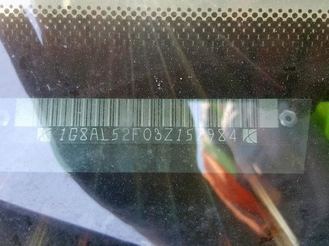 1G8AL52F03Z157984 - 2003 SATURN ION LEVEL BLUE photo 10