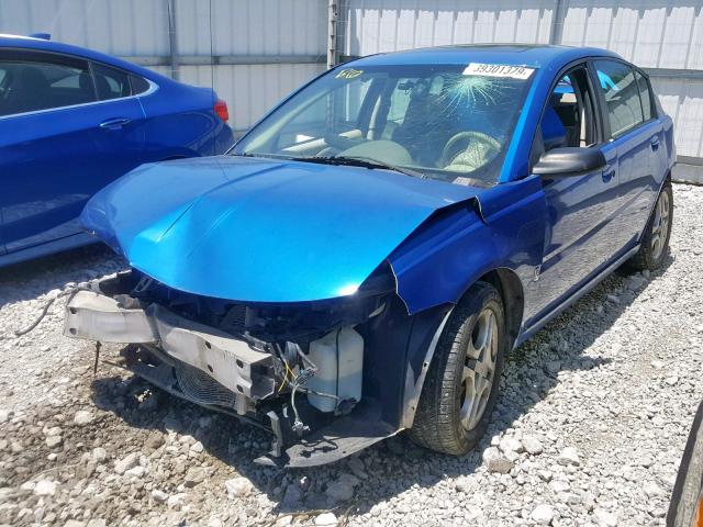 1G8AL52F03Z157984 - 2003 SATURN ION LEVEL BLUE photo 2